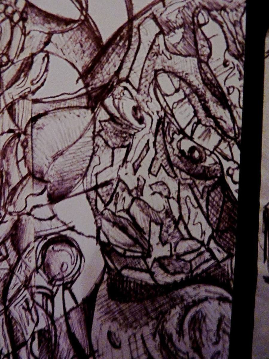 Street art & gallery, original sketch