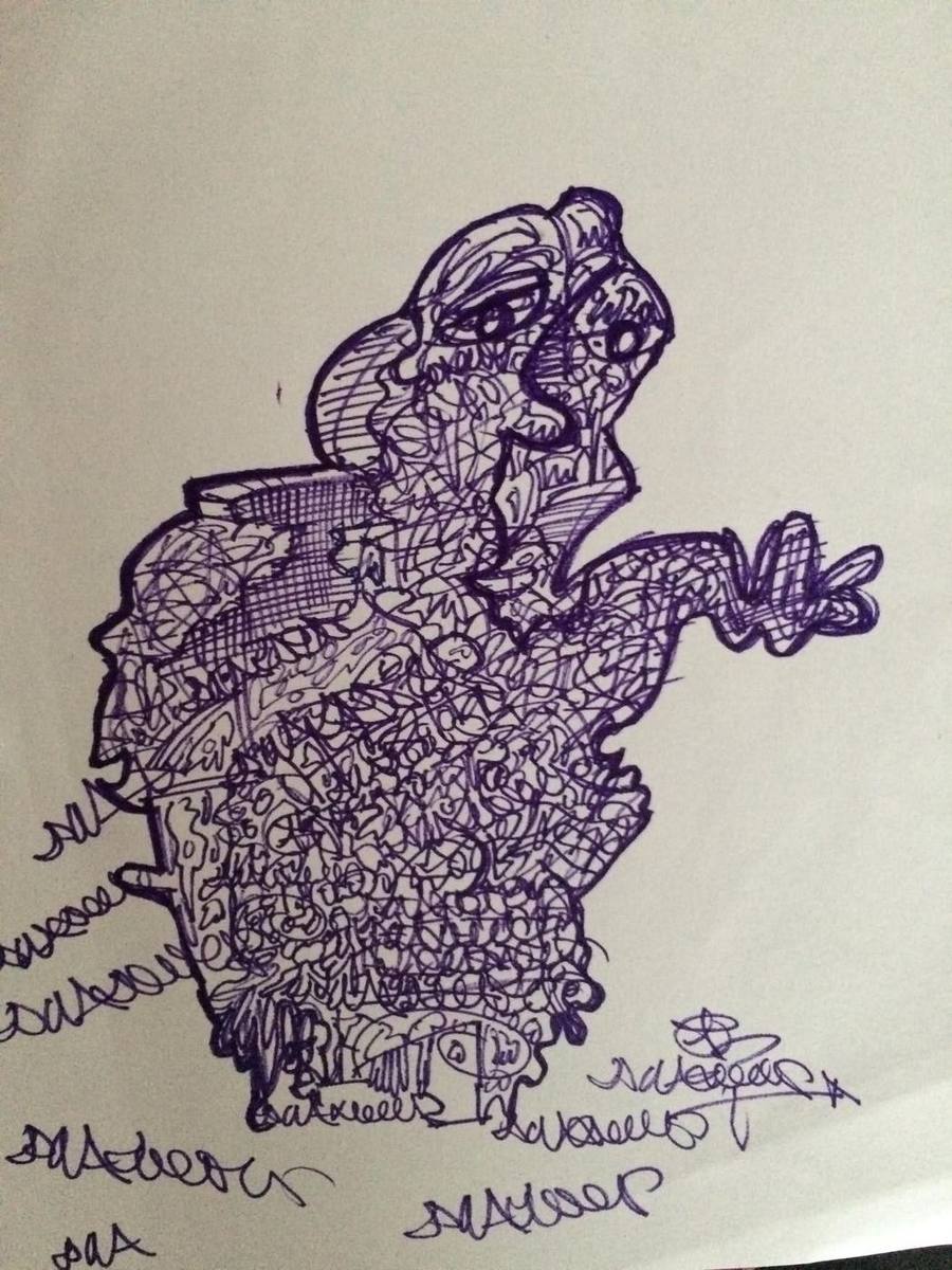 Street art & gallery, original sketch