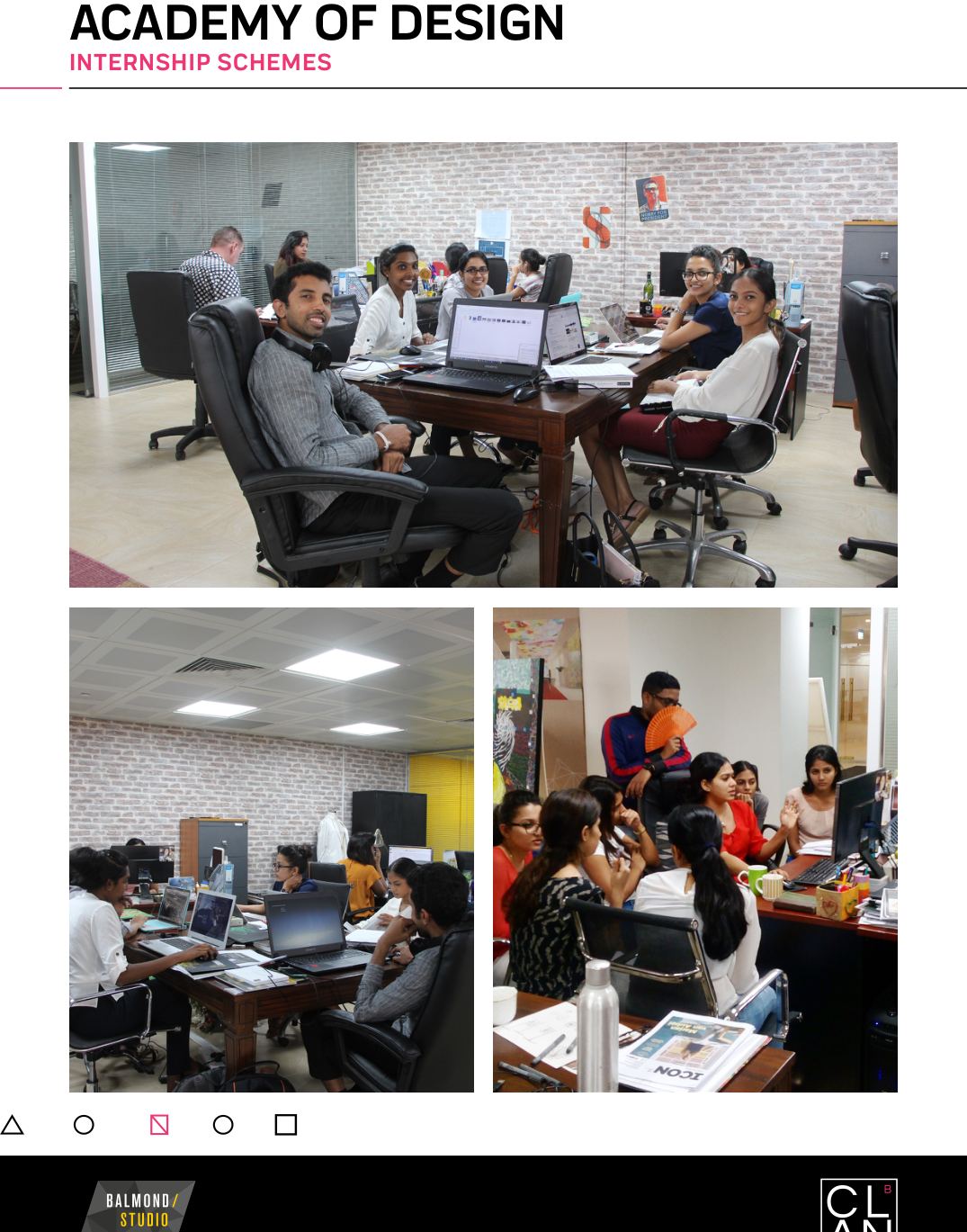 Academy of Design, Internship schemes
