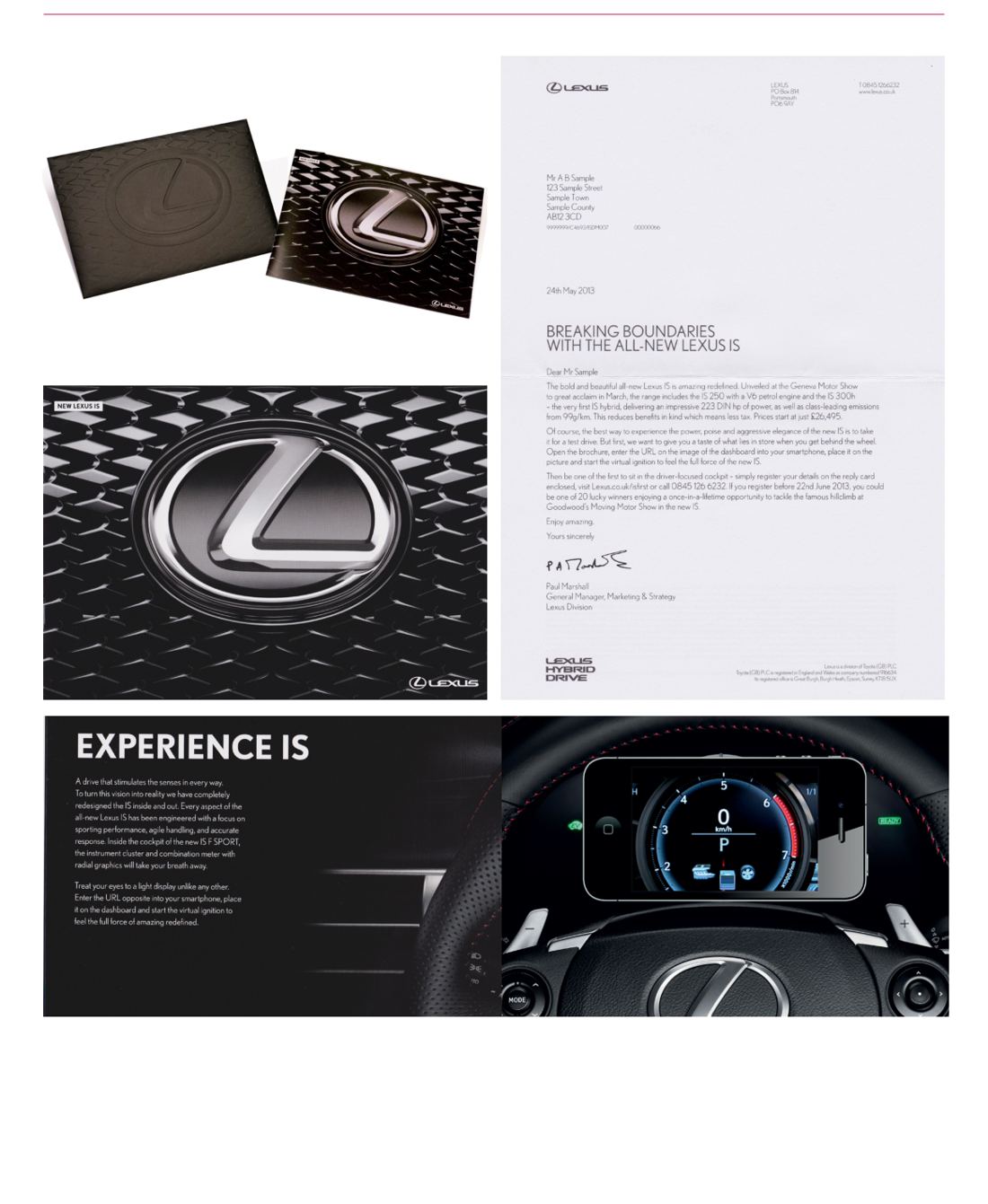 Lexus IS direct mail pack
